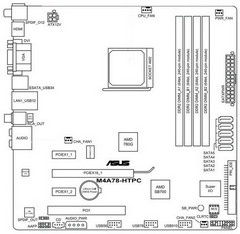 Обзор материнской платы ASUS M4A78-HTPC