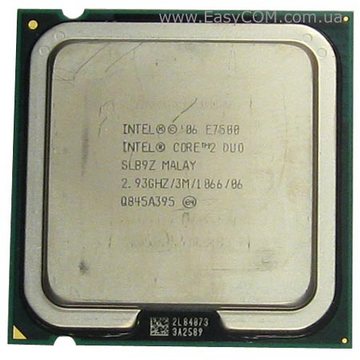 Тест процессора Intel Core 2 Duo E7500