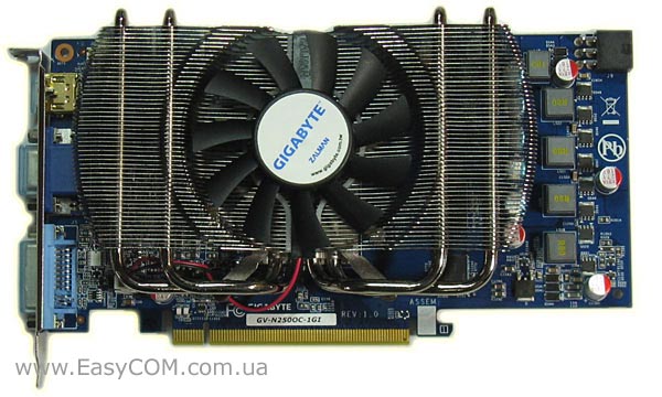 Обзор видеокарты GIGABYTE GeForce GTS 250 с 1024 МБ GDDR3