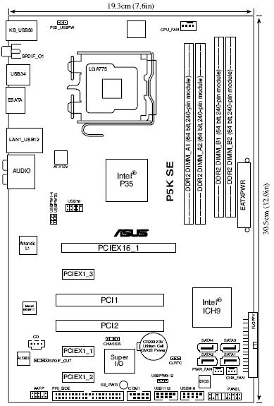 Обзор материнской платы ASUS P5K SE
