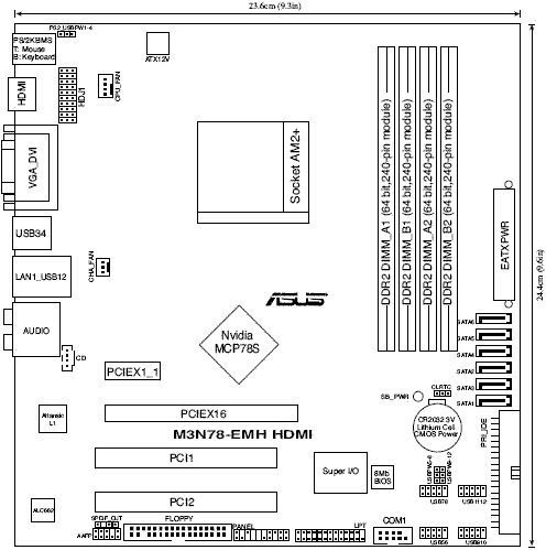 Обзор материнской платы ASUS M3N78-EMH HDMI